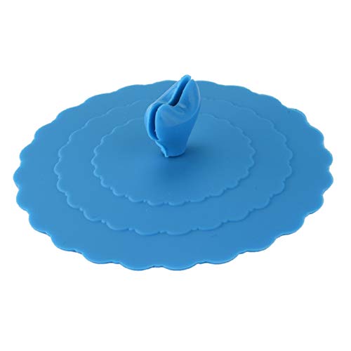 WEITING Kreative Mode Lebensmittelqualität Silikon Anti-Staub Getränk Deckel Glas Becher Abdeckung Saugbecher Deckel mit Löffel Rührer Halter von WEITING