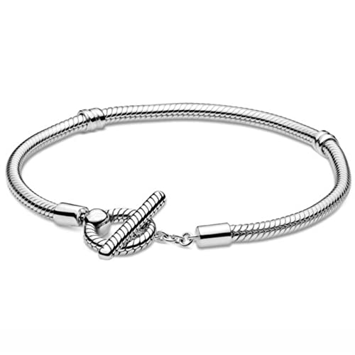 WEITING Roségoldene Perlen Pavé-Kristall Schiebearmband Armreif passend für Damen Perlen Charm DIY Modeschmuck - A, 16 cm von WEITING