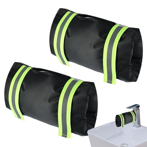 weiting Hahnenschutz Für Winter 2 Stück,25x18 Cm Reflektierende Isolierhülle Für Außenhähne - Wetterfester Wasserhahn Isolierschutz Für Außenbereich Landwirtschaft Garten von WEITING