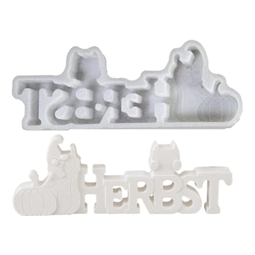 weiting Herbst Silikonform | Einfache Entformung Gnom Kürbis Resin Formen,Thanksgiving Silikon Matrizen,Für Festliche Heimdekoration Bastelbedarf Duftseife von WEITING