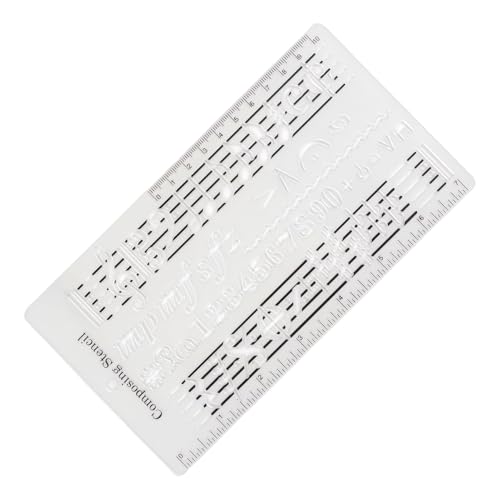 weiting Musik Komponieren Schablone - Notenlinien Zeichenschablone - Komposition Symbole Noten Schablone Zubehör Für Zeichen Notenlinien von WEITING