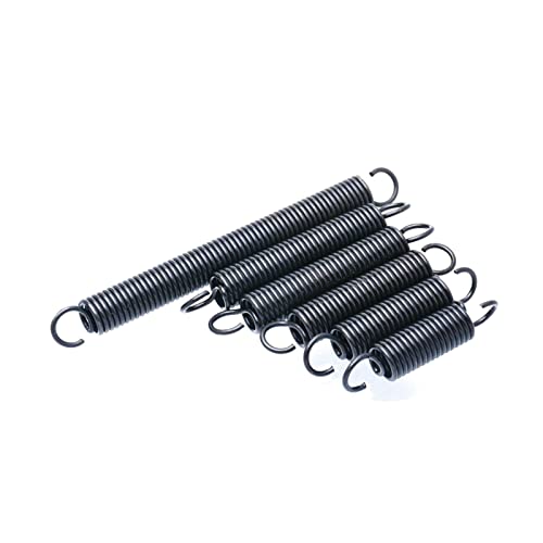 Ausdehnung der Feder, 2 Stück Doppelhaken-Zugfeder Grau Schwarz 2,5x20x(60-300) mm(2.5x20x90mm) von WEITINGKKK