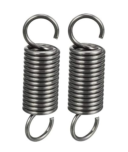 Ausdehnung der Feder, 4 Stück Doppelhaken-Zugfeder 1x5x(20-500) mm Grau Schwarz(1 x 5 x 30 mm) von WEITINGKKK