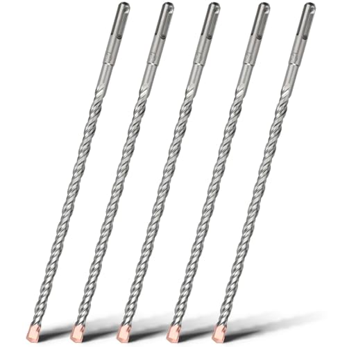 Betonbohrungen, SDS Plus Mauerwerk Bohrer Bit Wolframkarbid Spitze Mehrere Größen for Beton Ziegel Stein(10mm x 280mm x 5) von WEITINGKKK