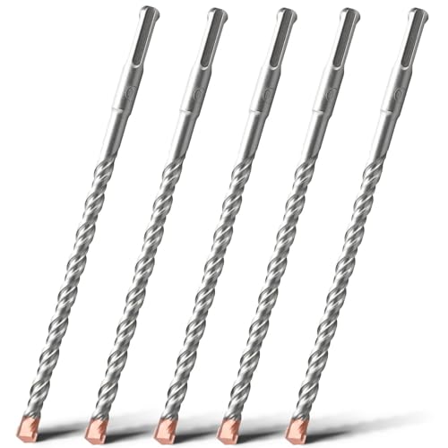 Betonbohrungen, SDS Plus Mauerwerk Bohrer Bit Wolframkarbid Spitze Mehrere Größen for Beton Ziegel Stein(12mm x 210mm x 5) von WEITINGKKK