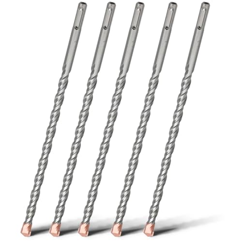 Betonbohrungen, SDS Plus Mauerwerk Bohrer Bit Wolframkarbid Spitze Mehrere Größen for Beton Ziegel Stein(12mm x 260mm x 5) von WEITINGKKK