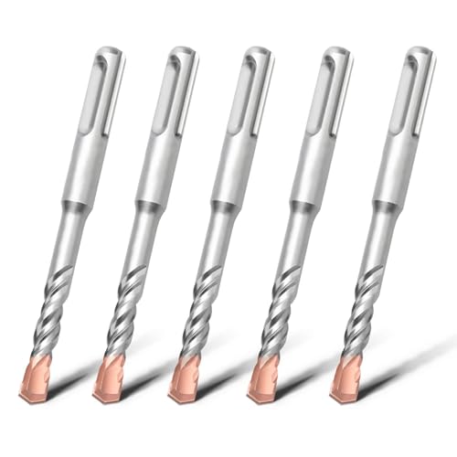 Betonbohrungen, SDS Plus Mauerwerk Bohrer Bit Wolframkarbid Spitze Mehrere Größen for Beton Ziegel Stein(5mm x 110mm x 5) von WEITINGKKK