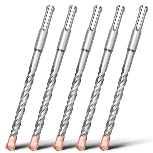 Betonbohrungen, SDS Plus Mauerwerk Bohrer Bit Wolframkarbid Spitze Mehrere Größen for Beton Ziegel Stein(8mm x 160mm x 5) von WEITINGKKK