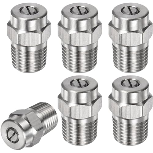 Düsen Spitze, Düsenspitzen for Hochdruckreiniger, G1/4 Außengewinde, 4000 PSI, 0,874–1,514 mm, Multidegree, 5 Stück(15°,1.236mm(0.049in)) von WEITINGKKK