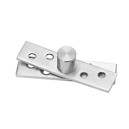 Edelstahlscharniere, Edelstahl 360 Grad drehbare Tür Scharnier Pivot Up Down Welle mehrere Größen Silber(2,75x18x3mm) von WEITINGKKK
