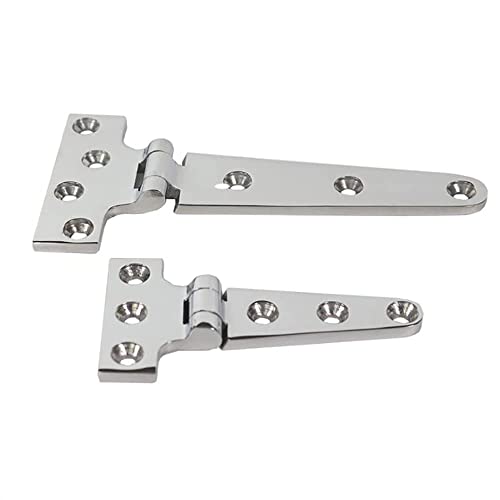 Edelstahlscharniere, Edelstahl T-förmiges Unterputzscharnier for Türfensterschränke, mehrere Größen(100x54x4.8mm) von WEITINGKKK