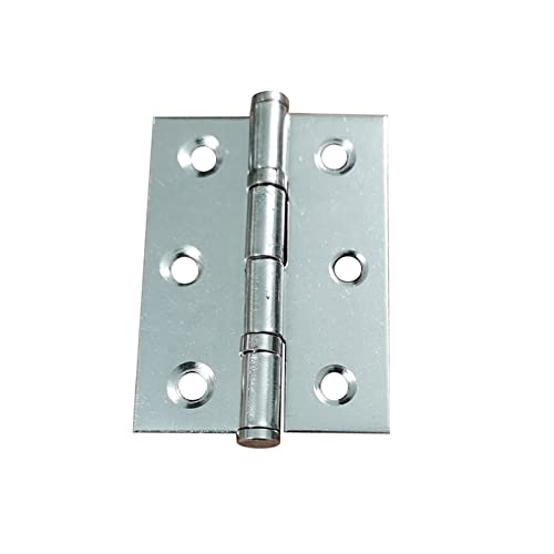 Edelstahlscharniere, Flachscharnier aus Edelstahl for Schranktüren und Fenster, 2er-Pack, Silber, mehrere Größen(2.5 Inch) von WEITINGKKK