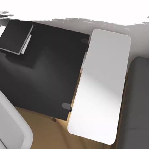 Erweiterungsfach für den Tisch, Schreibtisch-Verlängerungstablett ohne Bohren, 20" 24" 27" 30" Handgelenkstütze, klappbare Tastaturablage, Ellenbogen-Arm-Stützplattform, for Sitz-Steh-Schreibtische(Wh von WEITINGKKK