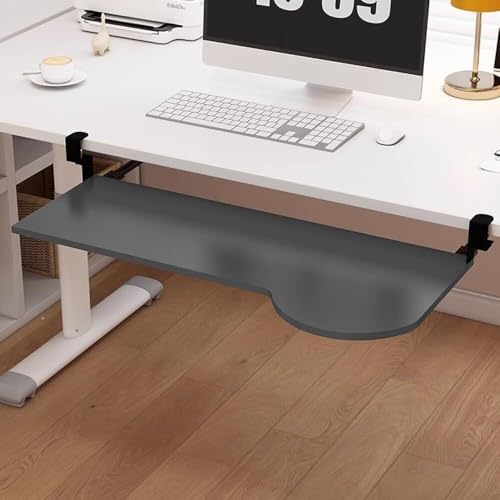 Erweiterungsfach für den Tisch, Tastaturablage ohne Bohren, 61 x 25,4 cm, ausziehbare Tastaturschublade unter dem Schreibtisch, ergonomische Schreibtisch-Erweiterungsplattform, for Anklipsen(Grey,60cm Erweiterungsfach für den Tisch, Tastaturablage ohne Bohren, 61 x 25,4 cm, ausziehbare Tastaturschublade unter dem Schreibtisch, ergonomische Schreibtisch-Erweiterungsplattform, for Anklipsen(Grey,60cm von WEITINGKKK