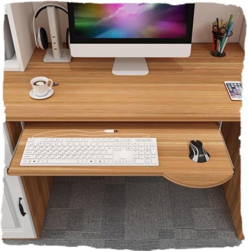 Erweiterungsfach für den Tisch, Untertisch-Tastatur-Plattformablage, ausziehbare Tastaturschublade, 24-Zoll-Schreibtisch-Erweiterungsablage aus Holz, Tastatur- und Maushalter for Tippen(Light Walnut,7 Erweiterungsfach für den Tisch, Untertisch-Tastatur-Plattformablage, ausziehbare Tastaturschublade, 24-Zoll-Schreibtisch-Erweiterungsablage aus Holz, Tastatur- und Maushalter for Tippen(Light Walnut,7 von WEITINGKKK
