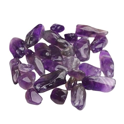 Fischfischsteine, Amethyst Kies Kristall Rohsteine ​​Fisch Tank Blumentopf Dekoration Mehrere Größen(5-7mm500g) von WEITINGKKK