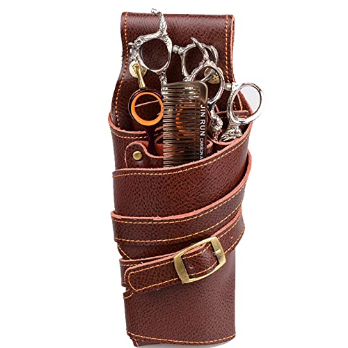Friseur Tasche, Rindsleder Schere Tasche Messenger Barber Friseur Hundesalon Multicolor(A) von WEITINGKKK