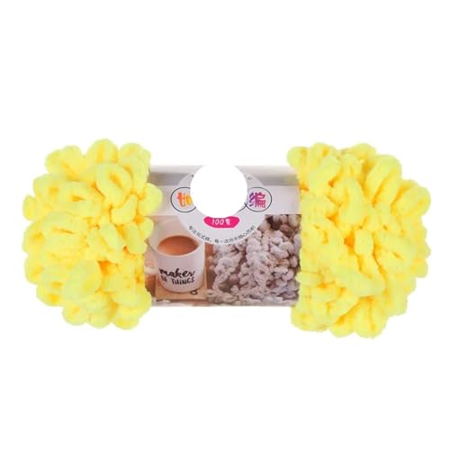 Hakenfeder, 1pc 100g Dickes Garn for Stricken DIY Hand Gestrickte Hause Kissen Decke Kreis Linie Chenille(Color-9) von WEITINGKKK