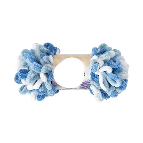 Hakenfeder, 6pc DIY Hand Gestrickte Hause Kissen Decke Finger Kreis Garn Dicke Hand Stricken Polyester Garn Chunky(Color-10) von WEITINGKKK