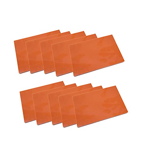 Harzschichten, Bakelit-Phenolharzplatten, 100 mm x 100 mm, 10er-Pack, Dicke 3–6 mm(Thickness 5mm) von WEITINGKKK