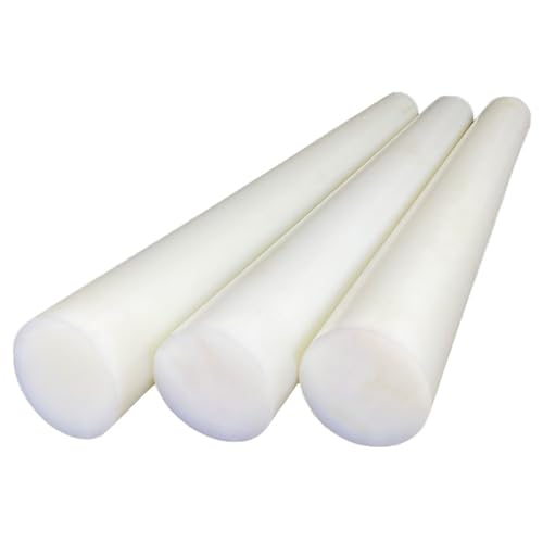 Hochdichte Polyethylen-Rundstange, 1 Stück weiße PA6-Nylonstange, 50–300 mm Durchmesser, 100 mm Länge for Getriebe und Maschinenteile(110mm) von WEITINGKKK