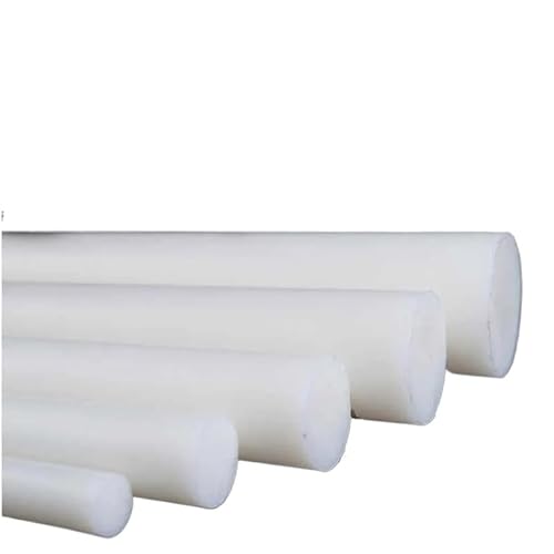 Hochdichte Polyethylen-Rundstange, Packung mit 10 weißen PA6-Nylonstäben, 250 mm Länge, 10–50 mm Durchmesser(30mm) von WEITINGKKK
