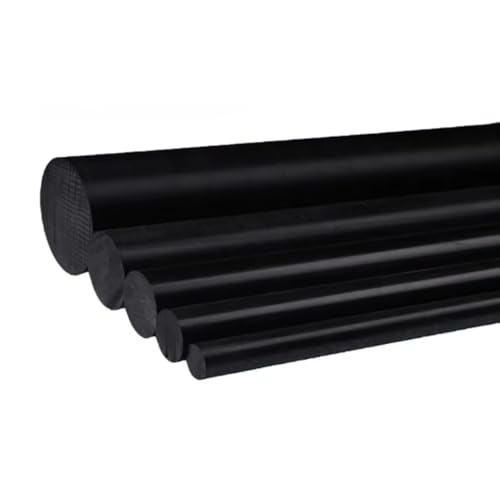 Hochdichte Polyethylen-Rundstange, Schwarze PA6-Nylonstäbe, 250 mm Länge, 10–50 mm Durchmesser, 10er-Pack(35mm) von WEITINGKKK