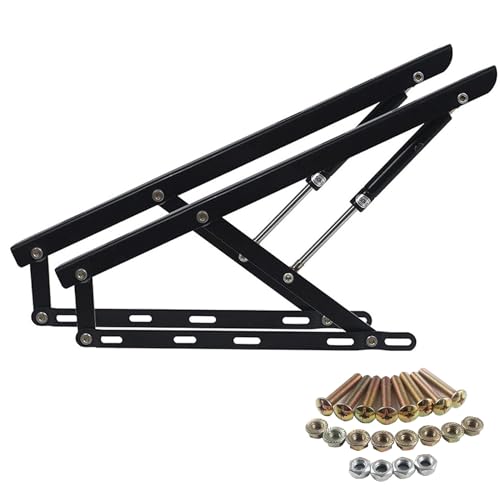 Luftsprung der Kamel, 1 Paar pneumatische Hochleistungs-Gasfederstreben, pneumatische Gasfeder-Betthebevorrichtung for Box-Bett-Sofa-Aufbewahrung, platzsparende gefederte Diwan-Untergestelle, DIY-Proj von WEITINGKKK