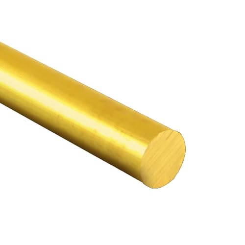 Runde Kupferstangen, Messing Rundstab for DIY Modellbau Messergriff Mehrere Größen(250mm x 10mm) von WEITINGKKK