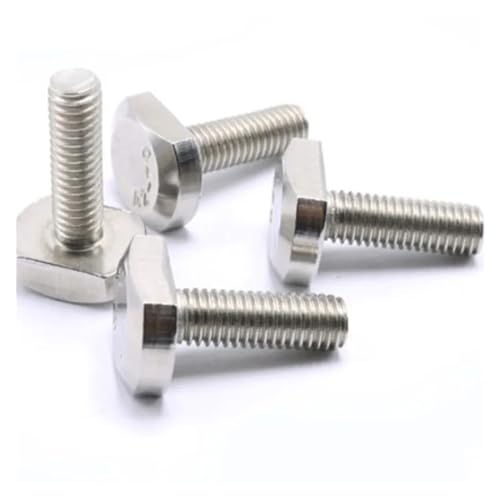 Schraube mit Vierkantkopf, 1-5 stücke M5 M6 M8 M10 Schrauben for T-Slot GB37 Edelstahl T Schraube T Schraube Vierkantschrauben T-kopf Schraube Rutsche(M10 1PC,16mm) von WEITINGKKK