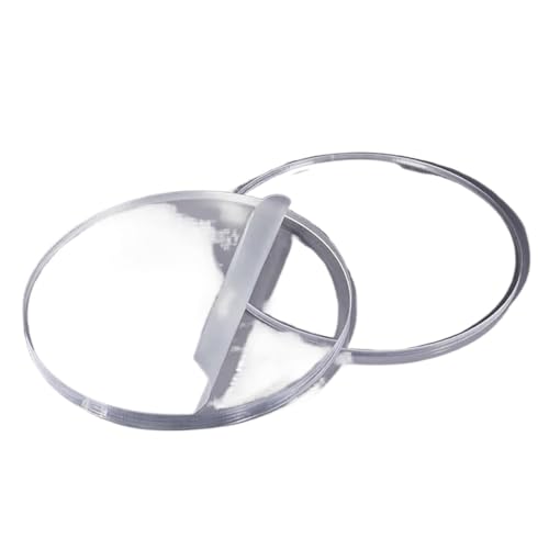 WEITINGKKK Acryl, 2 Stück, 350 mm Durchmesser, 2–10 mm Dicke, transparenter Kunststoffkreis for Heimwerkerarbeiten(4mm) von WEITINGKKK