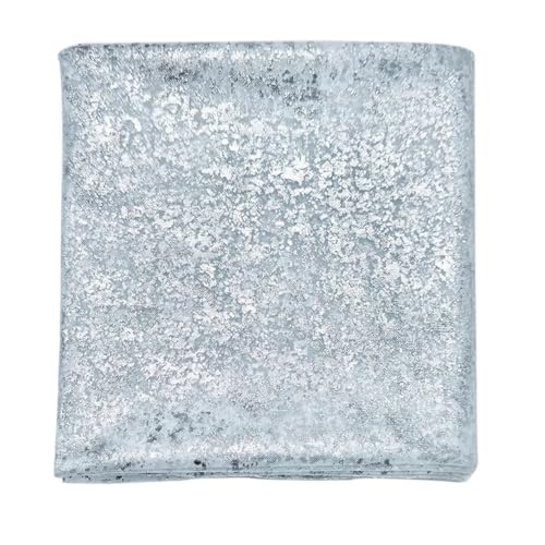 WEITINGKKK Cheesecloth Tischläufer, Gaze-Tischdecke, 3er-Pack, Mehrfarbig, for Hochzeit, Geburtstag, Party, Heimdekoration(Silver) von WEITINGKKK