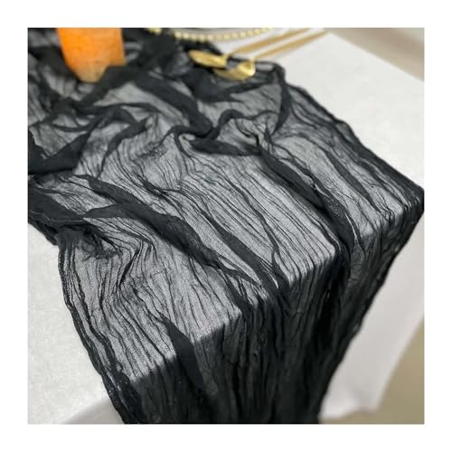 WEITINGKKK Cheesecloth Tischläufer, Tischdecke und Läufer aus Käsetuch-Gaze, 4er-Pack, Schwarz WEITINGKKK Cheesecloth Tischläufer, Tischdecke und Läufer aus Käsetuch-Gaze, 4er-Pack, Schwarz von WEITINGKKK