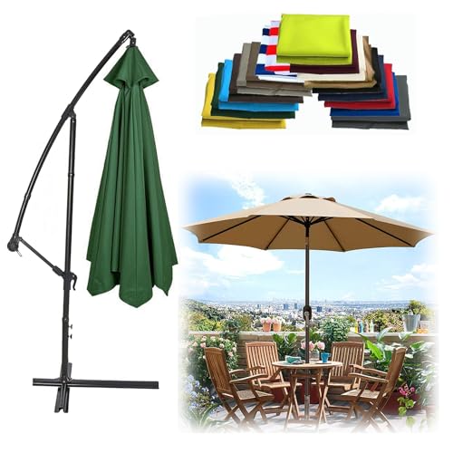 WEITINGKKK Ersetzen Sie den Sonnenschirm, Ersatz-Sonnenschirmdach for 6 oder 8 Arme, Mehrfarbig, mehrere Größen(Green,8 Ribs: 250CM/8.2FT) von WEITINGKKK