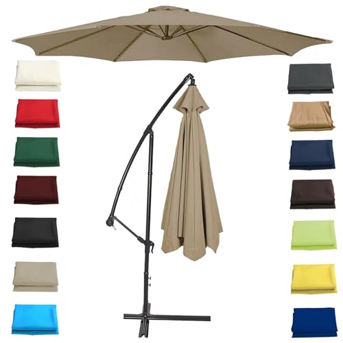 WEITINGKKK Ersetzen Sie den Sonnenschirm, Ersatz-Sonnenschirmdach for 6- und 8-Strang-Schirme, 200–350 cm, Mehrfarbig(Top Color,8 Ribs: 350CM/11.5FT) von WEITINGKKK