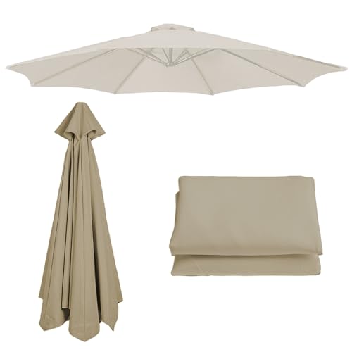 WEITINGKKK Ersetzen Sie den Sonnenschirm, Terrassenschirm, Sonnenschirm, Ersatzdach, Mehrfarbig, 6–8 Rippen, 2–3 m(Top Color,6 Ribs-2.7m(8.8ft)) von WEITINGKKK