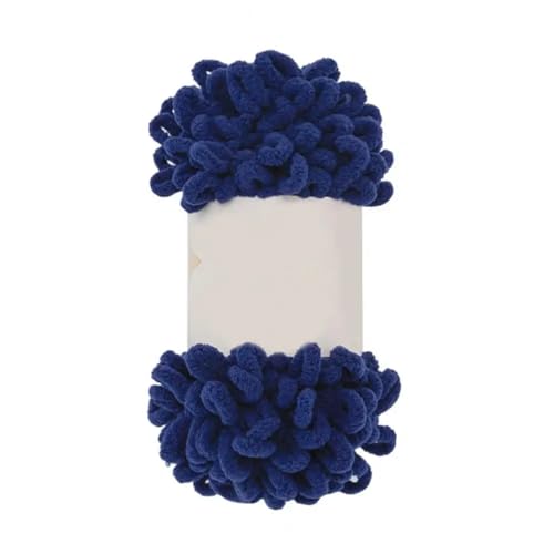 WEITINGKKK Hakenfeder, 2 Rollen Ausgezeichnetes Fingerschlingengarn Atmungsaktives Antipilling-Faden-Gruppengewebe Donut-Ohrgarn Fingerschlingenlinie(Blue) von WEITINGKKK