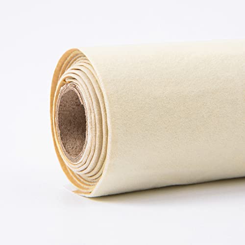 Düsen Spitze, Selbstklebende Samt-Flock-Stoff-Liner-Rolle 50cm x 150cm Multicolor(Beige) von WEITINGKKK
