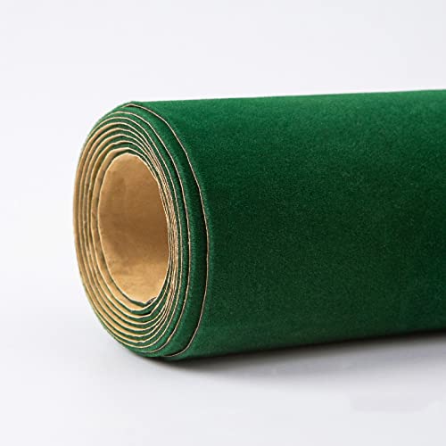 Düsen Spitze, Selbstklebende Samt-Flock-Stoff-Liner-Rolle 50cm x 150cm Multicolor(Dark Green) von WEITINGKKK