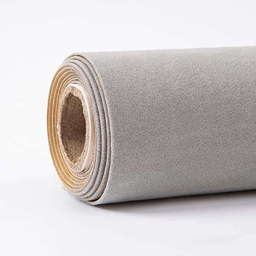 Düsen Spitze, Selbstklebende Samt-Flock-Stoff-Liner-Rolle 50cm x 150cm Multicolor(Light Grey) von WEITINGKKK
