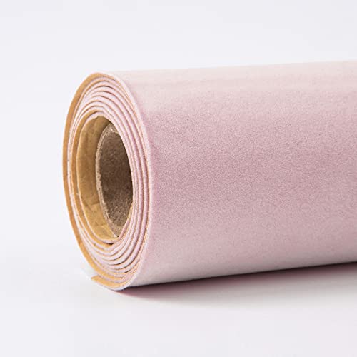 Düsen Spitze, Selbstklebende Samt-Flock-Stoff-Liner-Rolle 50cm x 150cm Multicolor(Pink) von WEITINGKKK