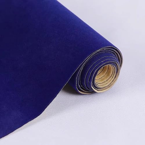 Düsen Spitze, Selbstklebende Samt-Flockstoff-Einlage for die Aufbewahrung von Bastelutensilien, 50 cm x 150 cm, mehrfarbig, Mehrfachpackung(Royal Blue,3pcs) von WEITINGKKK