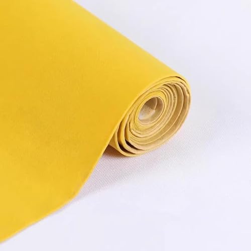 Düsen Spitze, Selbstklebende Samt-Flockstoff-Einlage for die Aufbewahrung von Bastelutensilien, 50 cm x 150 cm, mehrfarbig, Mehrfachpackung(Yellow,3pcs) von WEITINGKKK