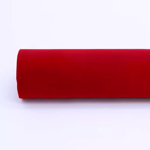 Düsen Spitze, Selbstklebende Samtstoffrolle, 50 cm x 150 cm, 1er-, 2er-, 3er-, 5er-Pack, mehrfarbig(Dark Red,2pcs) von WEITINGKKK