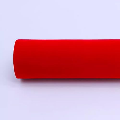 Düsen Spitze, Selbstklebende Samtstoffrolle, 50 cm x 150 cm, 1er-, 2er-, 3er-, 5er-Pack, mehrfarbig(Red,3pcs) von WEITINGKKK