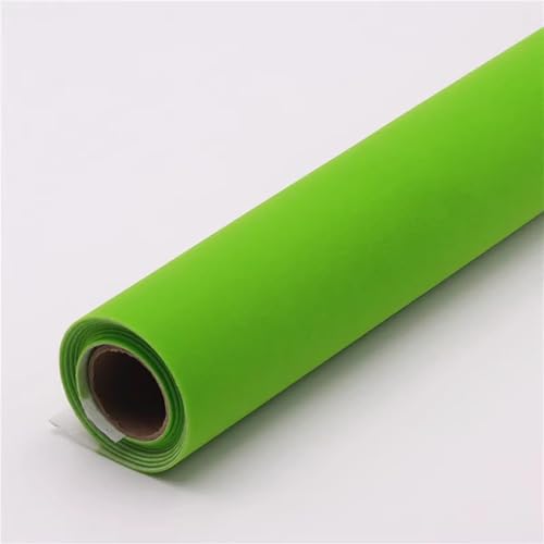 WEITINGKKK Samt Filz Blatt, Selbstklebender Filzstoff mit Samt-Flockrücken, 50 x 150 cm, 19 x 59 Zoll, mehrfarbig(Green) von WEITINGKKK