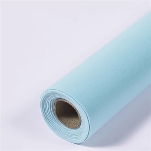 WEITINGKKK Samt Filz Blatt, Selbstklebender Filzstoff mit Samt-Flockrücken, 50 x 150 cm, 19 x 59 Zoll, mehrfarbig(Light Blue) von WEITINGKKK