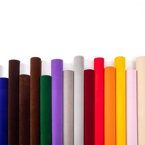 Düsen Spitze, Selbstklebender Samtstoff, 50 x 150 cm, mehrfarbig, 1 Stück(Dark Yellow,3pcs) von WEITINGKKK