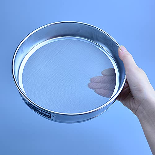 WEITINGKKK Tests aus Edelstahl, 20cm 304 Edelstahl-Testsieb mit Deckel und Unterseite, mehrere Maschenweiten(900mesh(0.017mm)) von WEITINGKKK