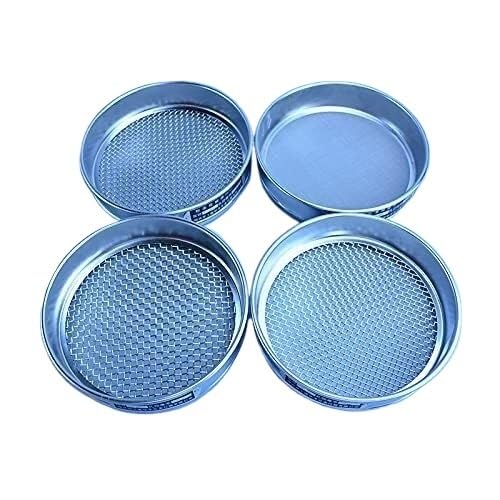WEITINGKKK Tests aus Edelstahl, 304 Edelstahl Drahtgewebe Labor Test Sieb 20 cm Durchmesser 5 cm Höhe 200-1000 Mesh(750mesh(0.02mm)) von WEITINGKKK